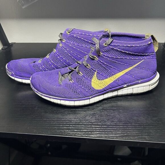 NIKE FREE FLYKNIT CHUKKA HYPER GRAPE Purple 639700-500 MENS SIZE 9.5 - Picture 6 of 14